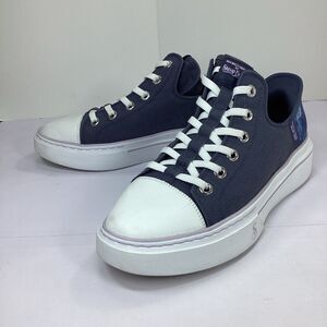 Skechers Snoop Dogg Shoes Womens Size 9.5 Blue Slip On In Hands Free